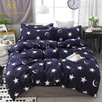HKM-487187 Modern Cartoon Anime Duvet Cover Set - Soft and Breathable Polyester/Cotton Bedding for Double Full Queen Size