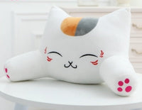 HKM-487251 Cute Plush Cat Cushion Bed and Lumbar Support Pillow for Office, Sofa, and Car