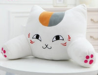HKM-487251 Cute Plush Cat Cushion Bed and Lumbar Support Pillow for Office, Sofa, and Car