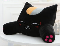 HKM-487251 Cute Plush Cat Cushion Bed and Lumbar Support Pillow for Office, Sofa, and Car