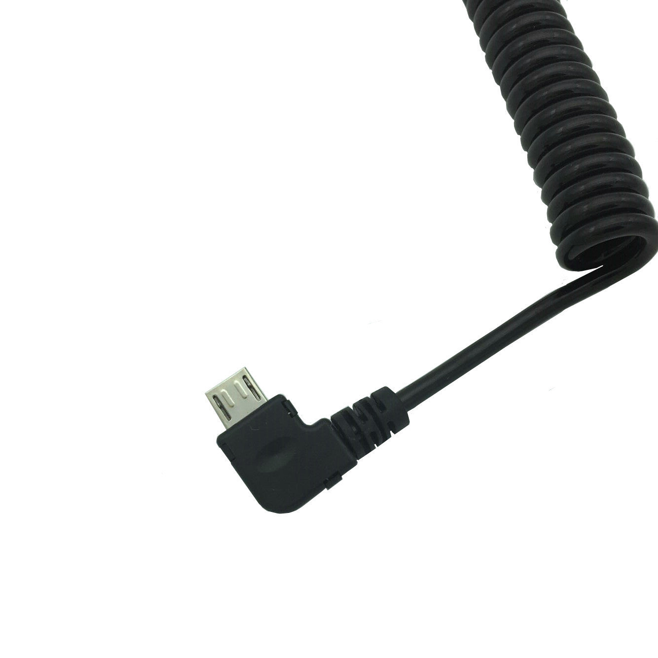HKM-487251 Telescopic Spring USB 2.0 Data Cable - 3 Meters, 28AWG Copper, PVC/PU Sheath, Supports Hot Swapping, 480Mbps