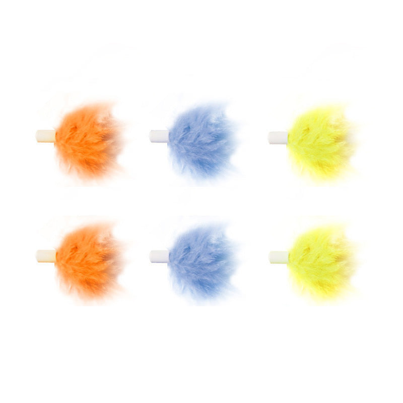 HKM-487315 Intelligent Magic Box with Feathers for Cats - Electric Interactive Toy in Matcha Green and Taro Purple