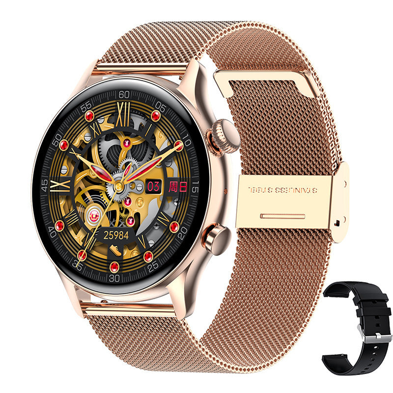 HKM-487379 NFC Access Control Smart Watch with Bluetooth Calling, Food Grade Silicone Wristband and Multiple Styles