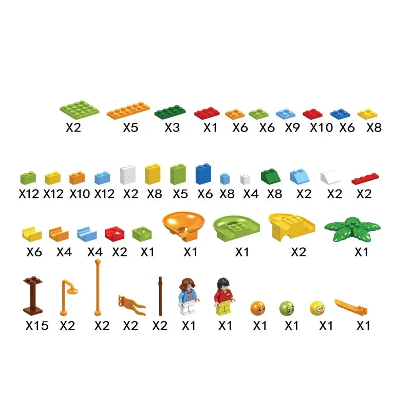 Kids Intelligent DIY Learning Building Blocks Set - 316 Pcs Modern Educational Toy for Ages 2-4