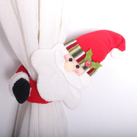 HKM-487635 Snowman Decorative Curtain Buckle with Velcro for Holiday Home Decor