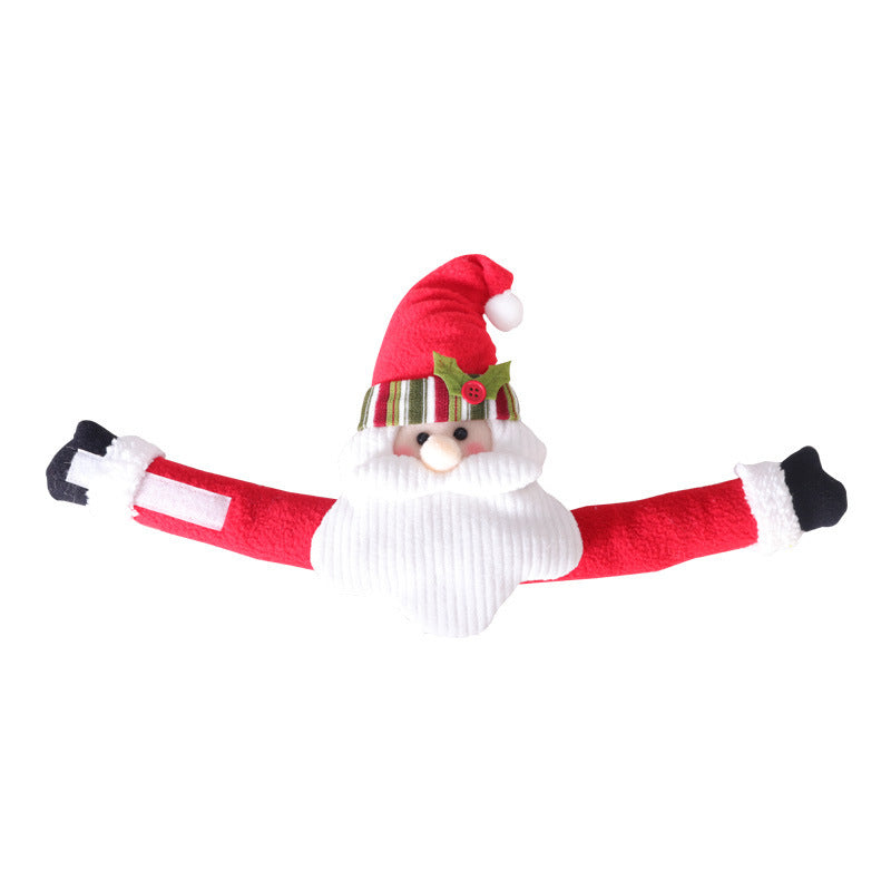 HKM-487635 Snowman Decorative Curtain Buckle with Velcro for Holiday Home Decor