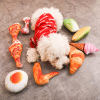 HKM-487699 Creative Vegetable Drumstick Chew Toy for Dogs and Cats - Squeaky and Fun Pet Playtime Accessory