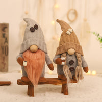 HKM-487827 Couple's Hand-Grinding Coffee Doll Ornaments - Cute Decor for Home or Office