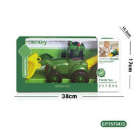 HKM-487827 Friction-Powered Farm Tractor Assembly Set with Lights and Music for Kids Ages 2-7
