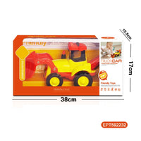 HKM-487827 Friction-Powered Farm Tractor Assembly Set with Lights and Music for Kids Ages 2-7