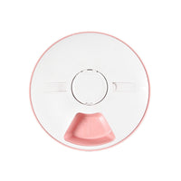 HKM-487891 Automatic Timed Pet Feeder in Gray, Green, and Pink - Plastic Construction