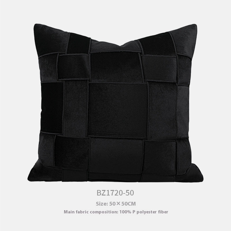 HKM-488147 Chenille Woven Pillow Cushion in Various Colors - 50x50cm Pillowcase Option