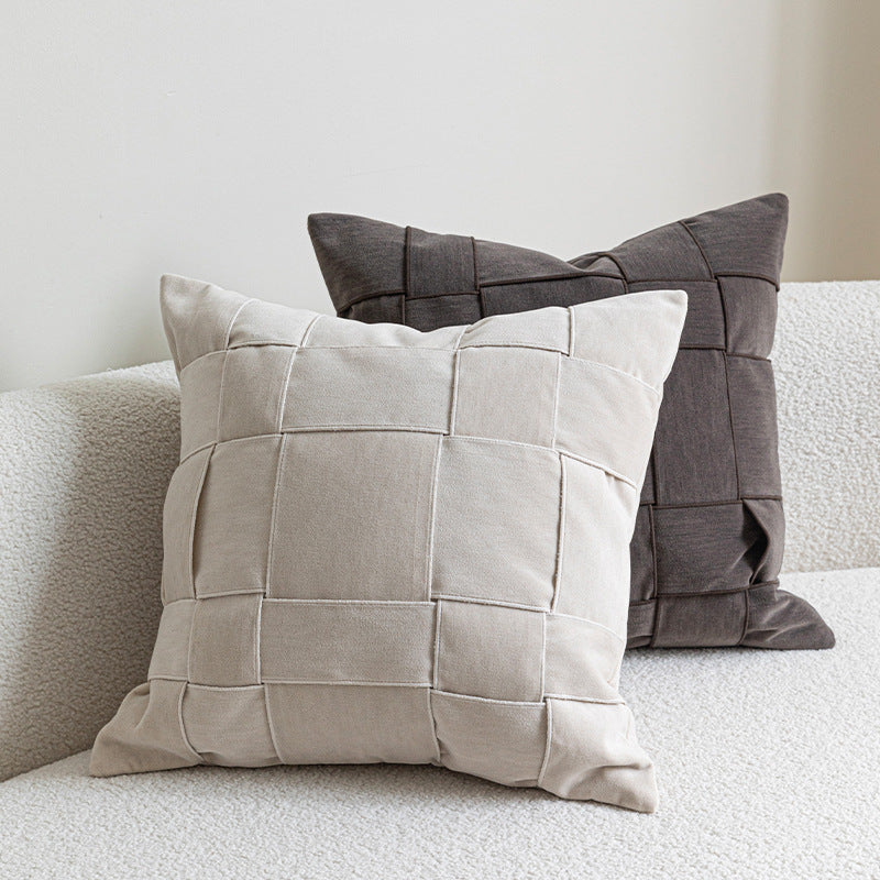 HKM-488147 Chenille Woven Pillow Cushion in Various Colors - 50x50cm Pillowcase Option