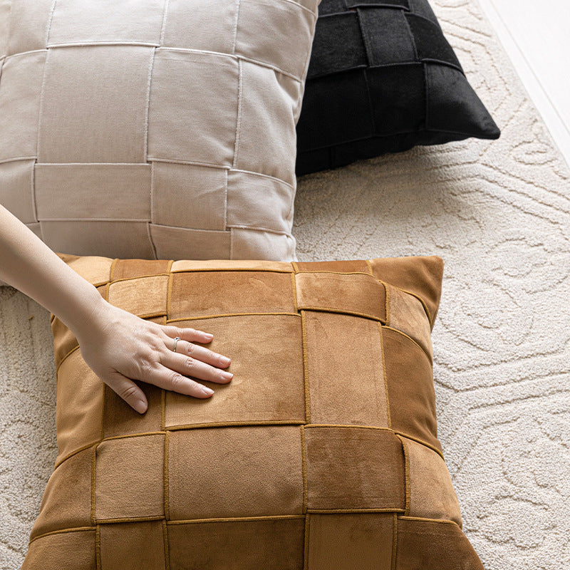 HKM-488147 Chenille Woven Pillow Cushion in Various Colors - 50x50cm Pillowcase Option