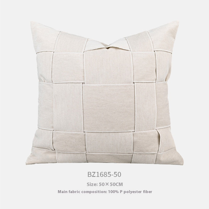 HKM-488147 Chenille Woven Pillow Cushion in Various Colors - 50x50cm Pillowcase Option