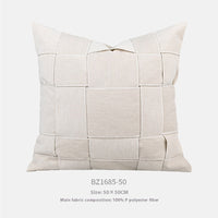 HKM-488147 Chenille Woven Pillow Cushion in Various Colors - 50x50cm Pillowcase Option