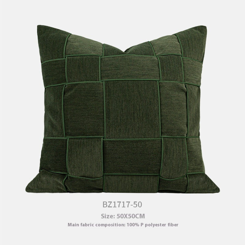 HKM-488147 Chenille Woven Pillow Cushion in Various Colors - 50x50cm Pillowcase Option