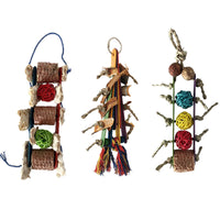 HKM-488467 Creative Parrot Corn Cob Bite String Wooden Bite Toy