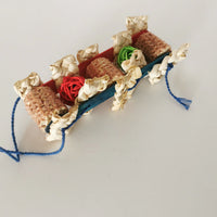 HKM-488467 Creative Parrot Corn Cob Bite String Wooden Bite Toy