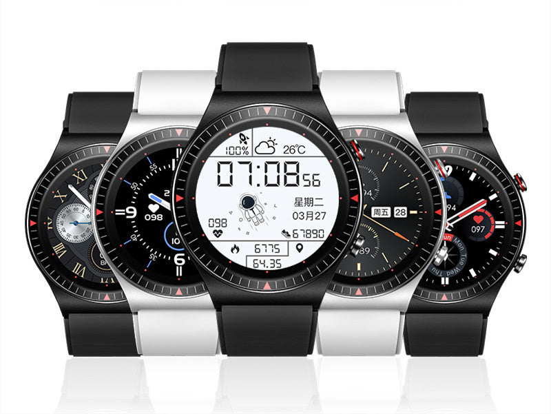 HKM-488531 Smartwatch with Bluetooth Calling and Music Recording Features, 1.28 Inch Screen, Health Monitoring, Compatible with Android and iOS