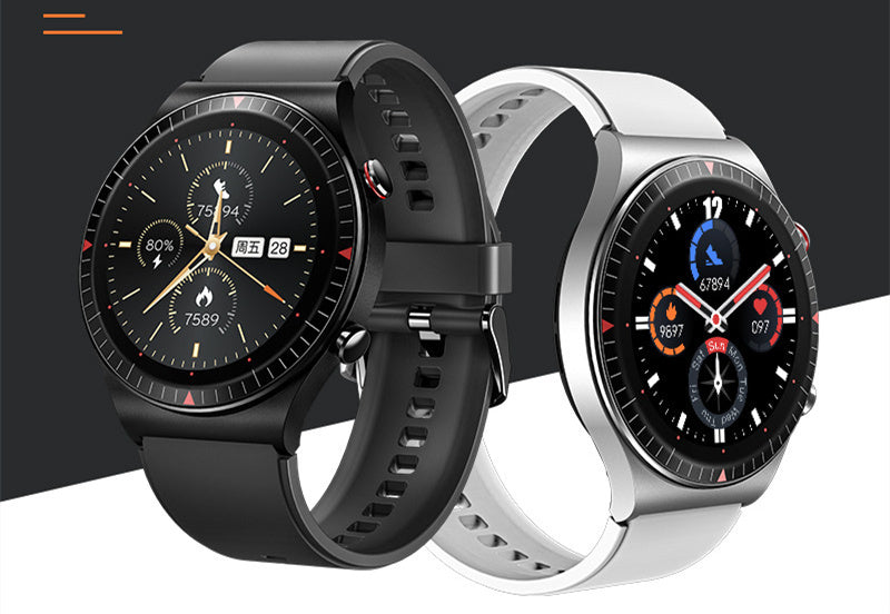 HKM-488531 Smartwatch with Bluetooth Calling and Music Recording Features, 1.28 Inch Screen, Health Monitoring, Compatible with Android and iOS