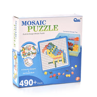 HKM-488595 Tangotoys 3D Mosaic Puzzle Toy Set for Kids - Educational Hand Drill Building Blocks, Unisex, Ages 2-4