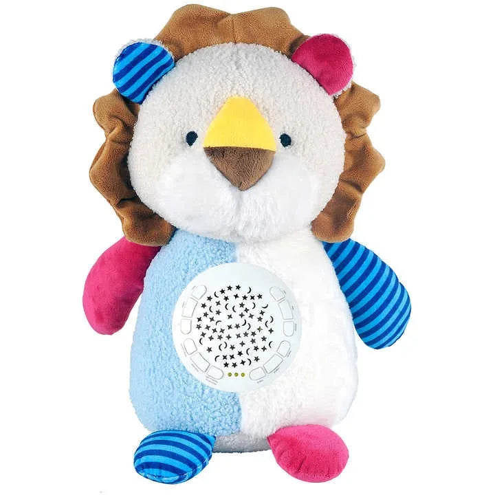 Plush Baby Fox Doll with Soothing Sounds and Light Projection, 31-50cm