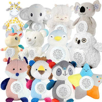 HKM-488659 Plush Baby Fox Doll with Soothing Sounds and Light Projection, 31-50cm