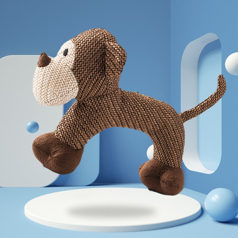 HKM-488659 Plush Sound-Making Dog Toy for Boredom Relief – Variety of Cute Animal Designs
