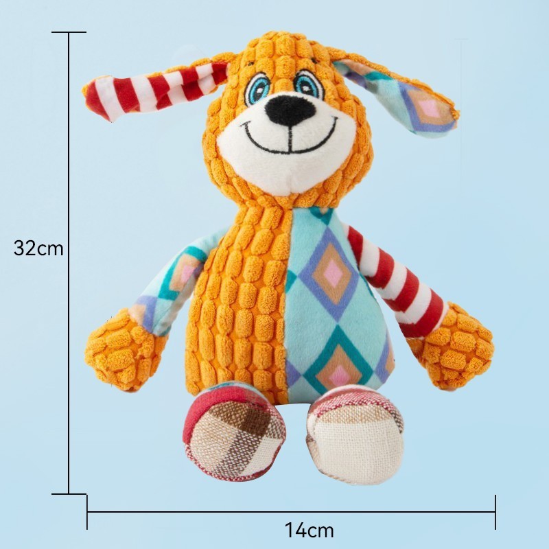 HKM-488659 Plush Sound-Making Dog Toy for Boredom Relief – Variety of Cute Animal Designs