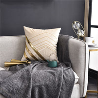 HKM-488851 Light Luxury American Style Embroidered Patch Leather Pillow - Multiple Colors Available