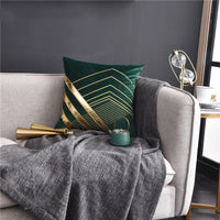 HKM-488851 Light Luxury American Style Embroidered Patch Leather Pillow - Multiple Colors Available