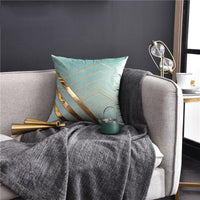 HKM-488851 Light Luxury American Style Embroidered Patch Leather Pillow - Multiple Colors Available