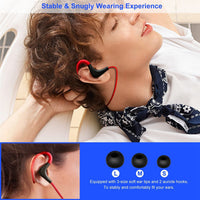 HKM-488915 Sweatproof Wireless Sport Earphones with Noise Cancellation and In-Line Mic for Running and Hiking