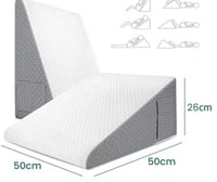 HKM-488979 Triangle Sponge Leaning Cushion with Removable and Washable Cover for Waist and Bedside Support