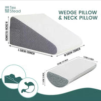 HKM-488979 Triangle Sponge Leaning Cushion with Removable and Washable Cover for Waist and Bedside Support