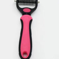 HKM-489107 Stainless Steel Pet Knot Opening Comb - Small & Large Sizes in Blue, Pink, Orange, Green