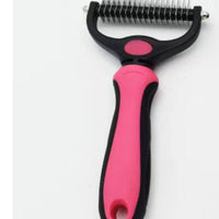 HKM-489107 Stainless Steel Pet Knot Opening Comb - Small & Large Sizes in Blue, Pink, Orange, Green