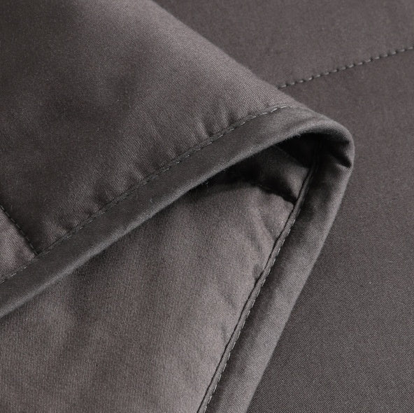 HKM-489171 Cotton Gravity Blanket for Deep Sleep - Dark Gray, Multiple Weights Available