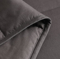 HKM-489171 Cotton Gravity Blanket for Deep Sleep - Dark Gray, Multiple Weights Available