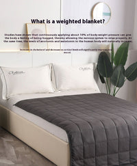 HKM-489171 Cotton Gravity Blanket for Deep Sleep - Dark Gray, Multiple Weights Available