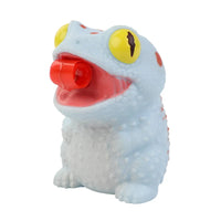 HKM-489171 Creative Cartoon Chameleon Squeeze Toy with Rolling Tongue for Stress Relief
