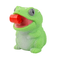 HKM-489171 Creative Cartoon Chameleon Squeeze Toy with Rolling Tongue for Stress Relief