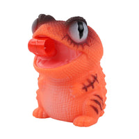 HKM-489171 Creative Cartoon Chameleon Squeeze Toy with Rolling Tongue for Stress Relief