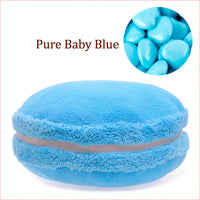 HKM-489235 French Macaron Round Cake Plush Pillow Cushion, 37x37x15cm with PP Cotton Filling