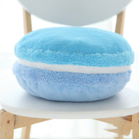 HKM-489235 French Macaron Round Cake Plush Pillow Cushion, 37x37x15cm with PP Cotton Filling