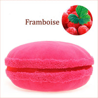 HKM-489235 French Macaron Round Cake Plush Pillow Cushion, 37x37x15cm with PP Cotton Filling