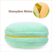 HKM-489235 French Macaron Round Cake Plush Pillow Cushion, 37x37x15cm with PP Cotton Filling