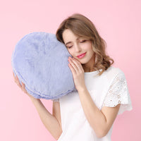 HKM-489235 French Macaron Round Cake Plush Pillow Cushion, 37x37x15cm with PP Cotton Filling