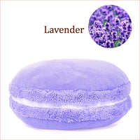 HKM-489235 French Macaron Round Cake Plush Pillow Cushion, 37x37x15cm with PP Cotton Filling
